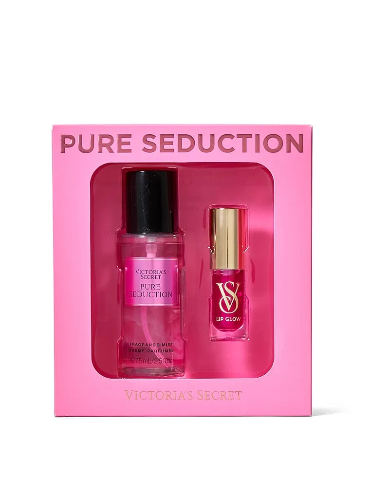 KIT VICTORIA'S SECRET PURE SEDUCTION BODY 75ML + LIP GLOW 3.2G