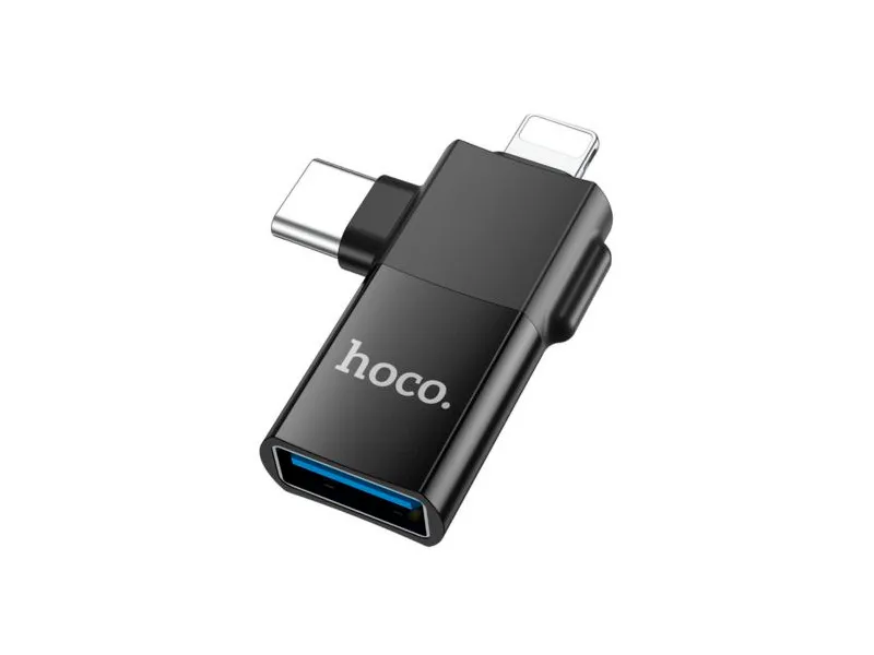CONVERTIDOR IP A USB UA17 NEGRO HOCO