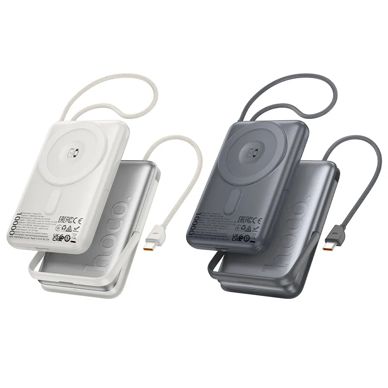CARGADO PORTATIL C/ PANTALIA SILVER Q43 HOCO