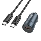 Vista 1 de Z57 CARGADOR+CABLE T-C A T-C P/AUTO GRIS