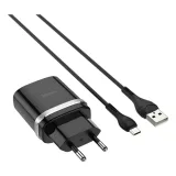 Vista 1 de CS21A CARGADOR+CABLE MICRO PRETO