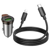 Vista 1 de NZ16A CARGADOR+CABLE T-C A IP GRIS 43W