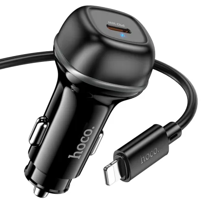 Z58 CARGADOR P/AUTO T-C A IP NEGRO