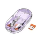 Vista 1 de GM35 MOUSE TRANSPARENTE INALAMBRICO LILA