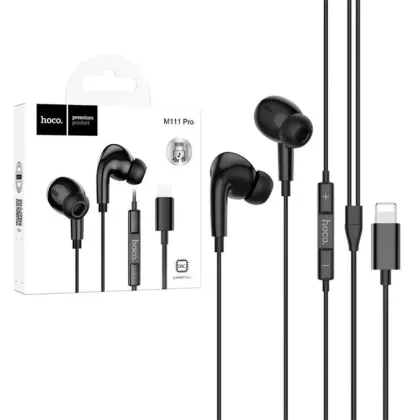 Hoco Auricular M111 Pro c/Microfono Lightning Black