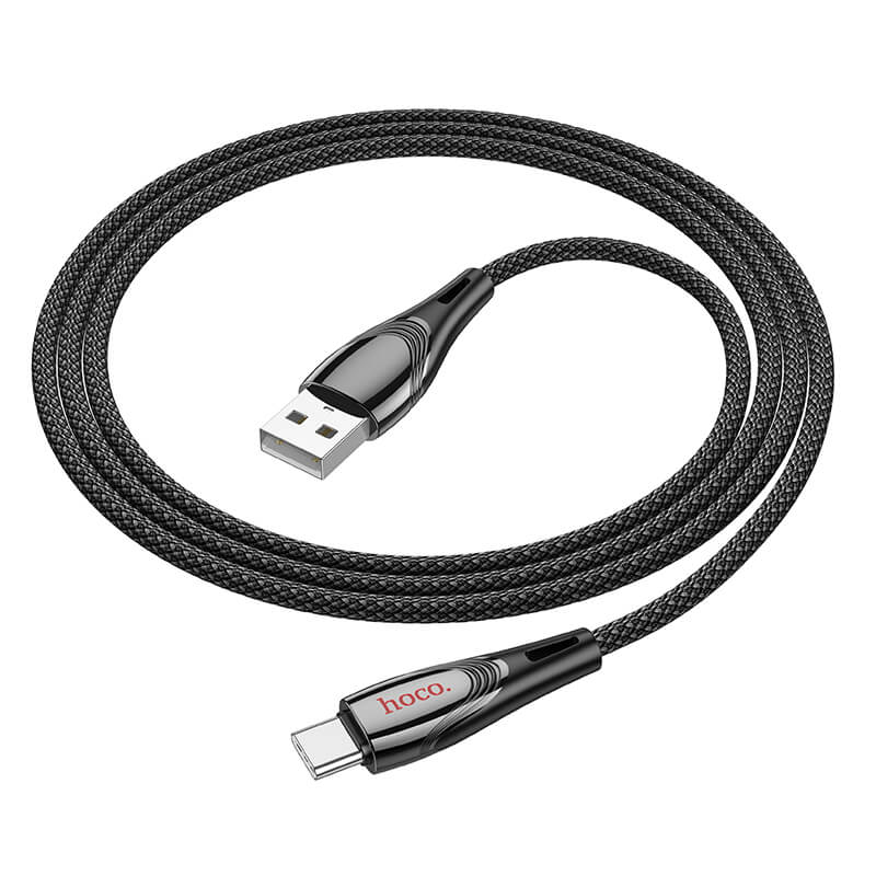 U133 CABLE USB-A A T-C NEGRO 3A