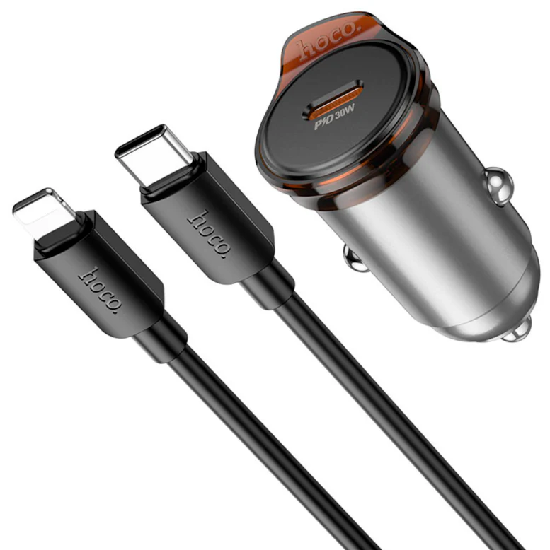 NZ16 CARGADOR P/AUTO T-C GRIS 30W