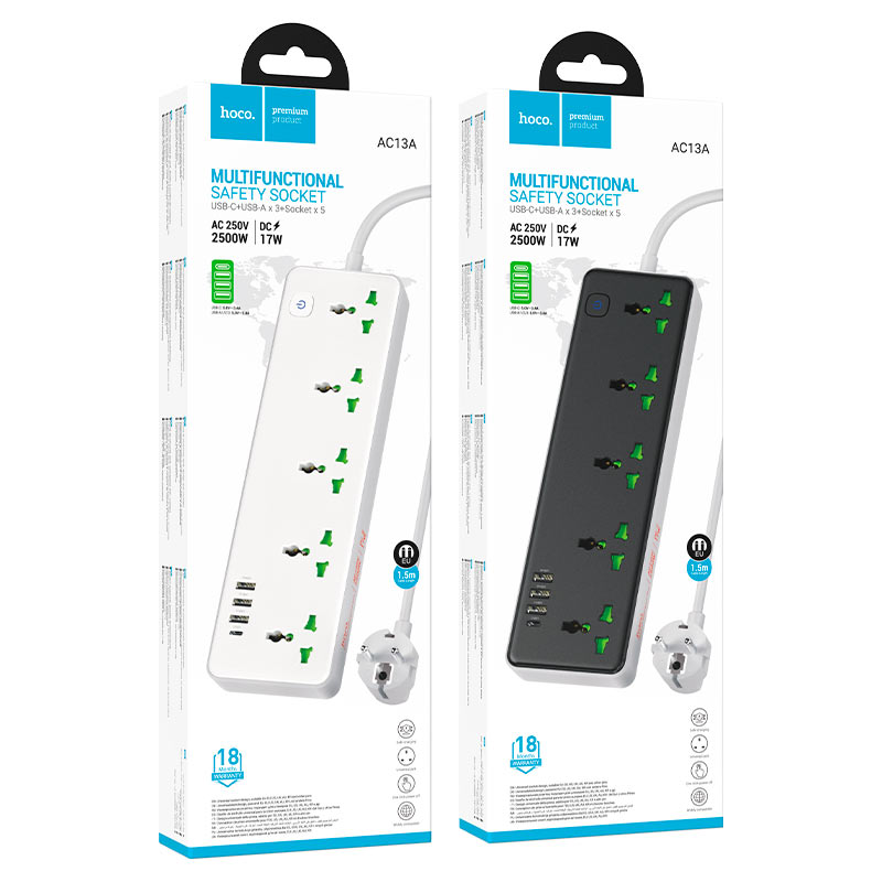 AC13A ADAPTADOR C/ CABLE NEGR0