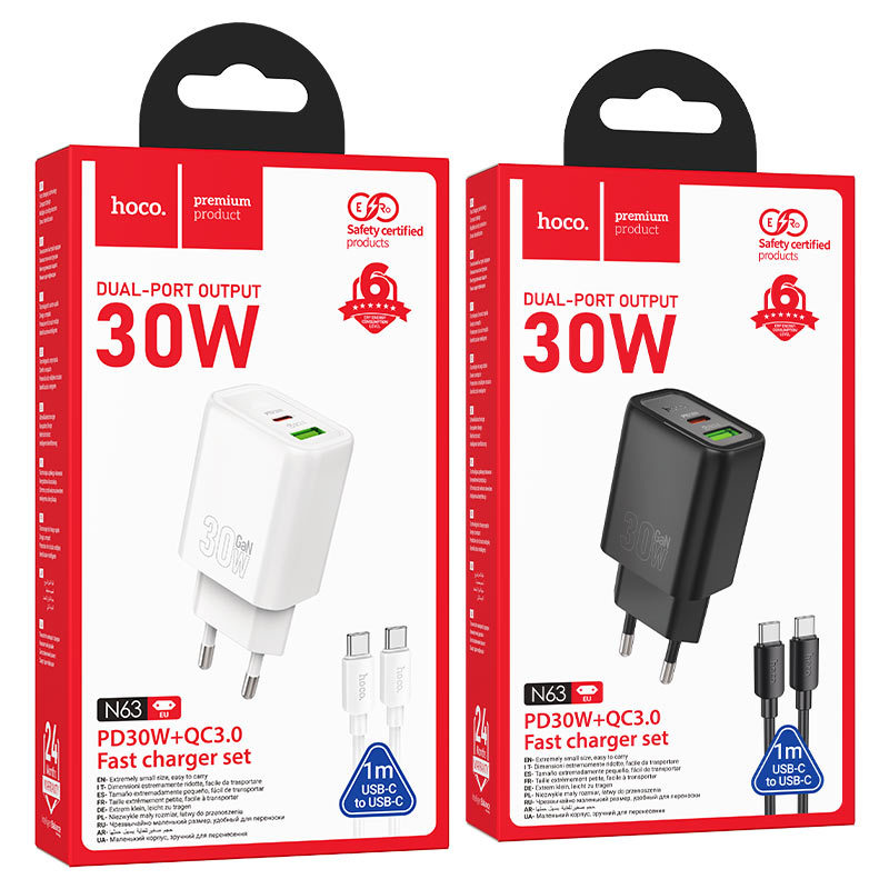 N63 CARGADOR DUAL PORT 30W BLANCO