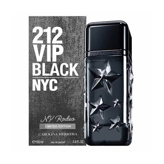 PERFUME CAROLINA HERRERA 212 VIP BLACK EDP NYC RODEO LIMETED EDITION 100ML MAS