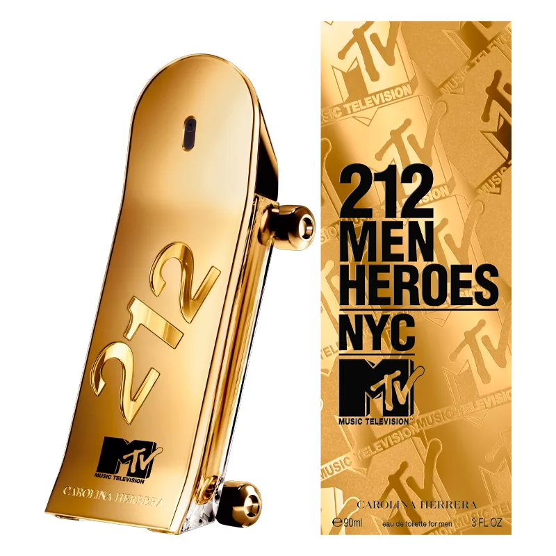 PERFUME CAROLINA HERRERA 212 MEN HEROES MTV EDT 90ML