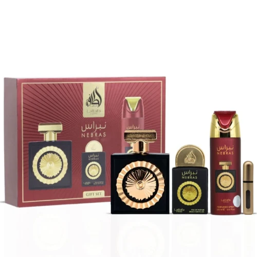 PERFUME  LATTAFA KIT NEBRAS C/3 PCS