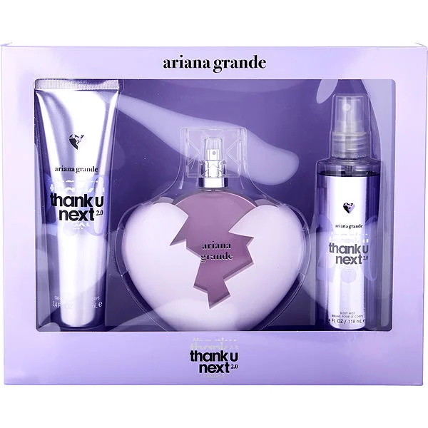 KIT THANK U NEXT 2.0 ARIANA GRANDE (LILA) BODY MIST+CREMA+PERFUME
